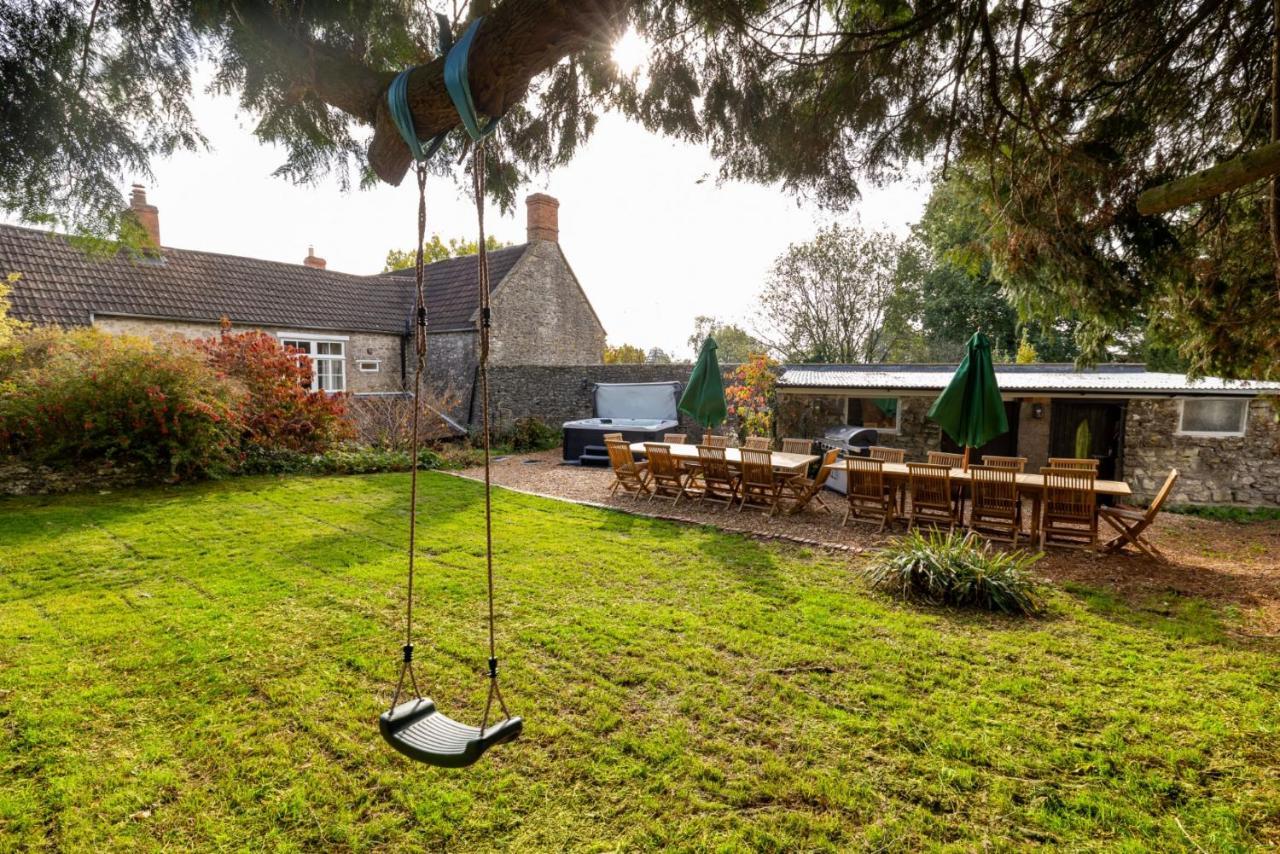 Topside House - Beautiful 7 Bedroom House With Hottub Wifi And Parking Near Bath Wells Frome Oakhill Esterno foto